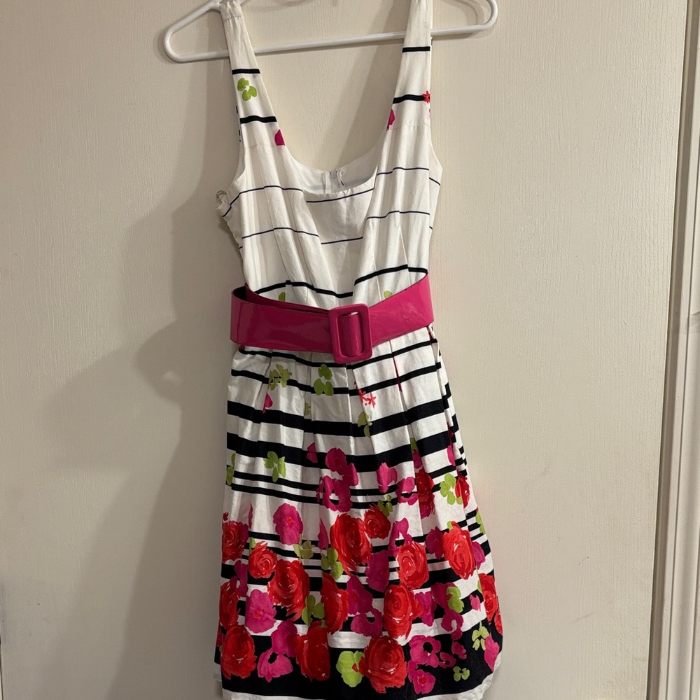 City Triangles Elegant Black and White Dress